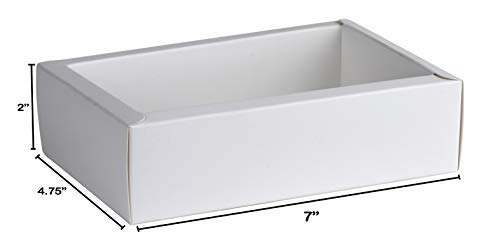 Clear Pvc Sleeve Diy Sliding White Gift Box 6 Pack 7 X 4.75 X 2